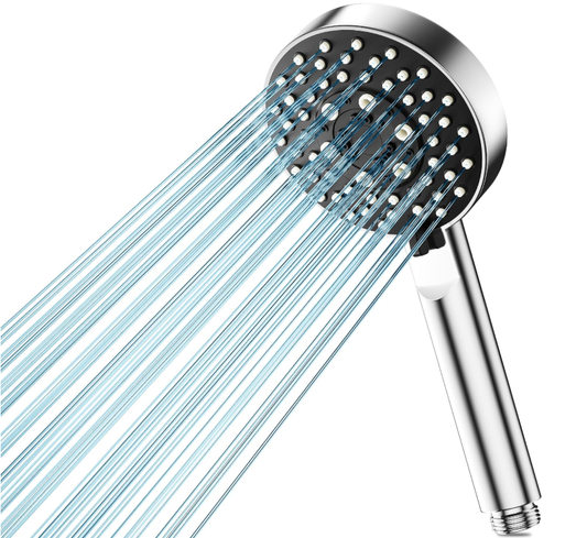 Turbo Shower Head and Hose